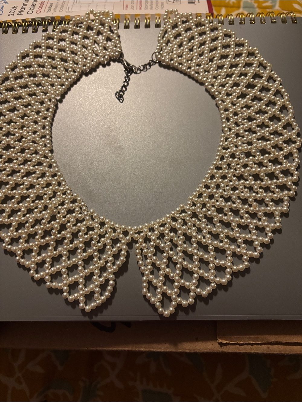 Peter Pan Collar Pearl Necklace Retro
